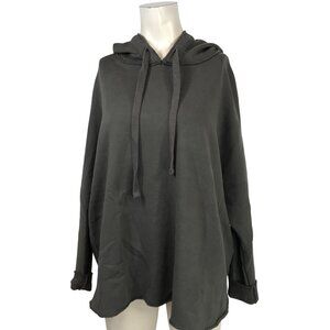 FRANK & EILEEN - WOMEN'S SMALL - OLIVE LONG SLEEVE 100% COTTON PULLOVER HOODIE